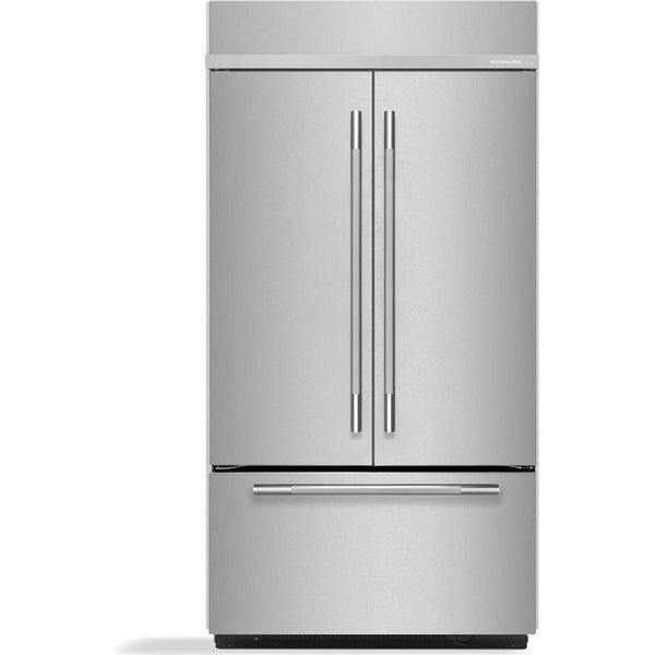  KitchenAid 42-inch, 24.2 cu. ft. Built-in French 3-Door Refrigerator KBFN542SPS IMAGE 1