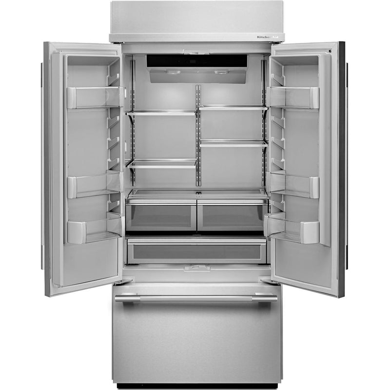  KitchenAid 42-inch, 24.2 cu. ft. Built-in French 3-Door Refrigerator KBFN542SPS IMAGE 2