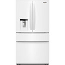  Whirlpool 36-inch French 4-Door Refrigerator with Water and Ice Dispensing System WRMF3636SW IMAGE 1