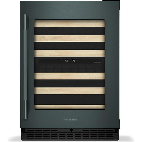  KitchenAid 24-inch Undercounter Wine Cellar with Full-Extension Wood-Front Racks KUWR524SJP IMAGE 1