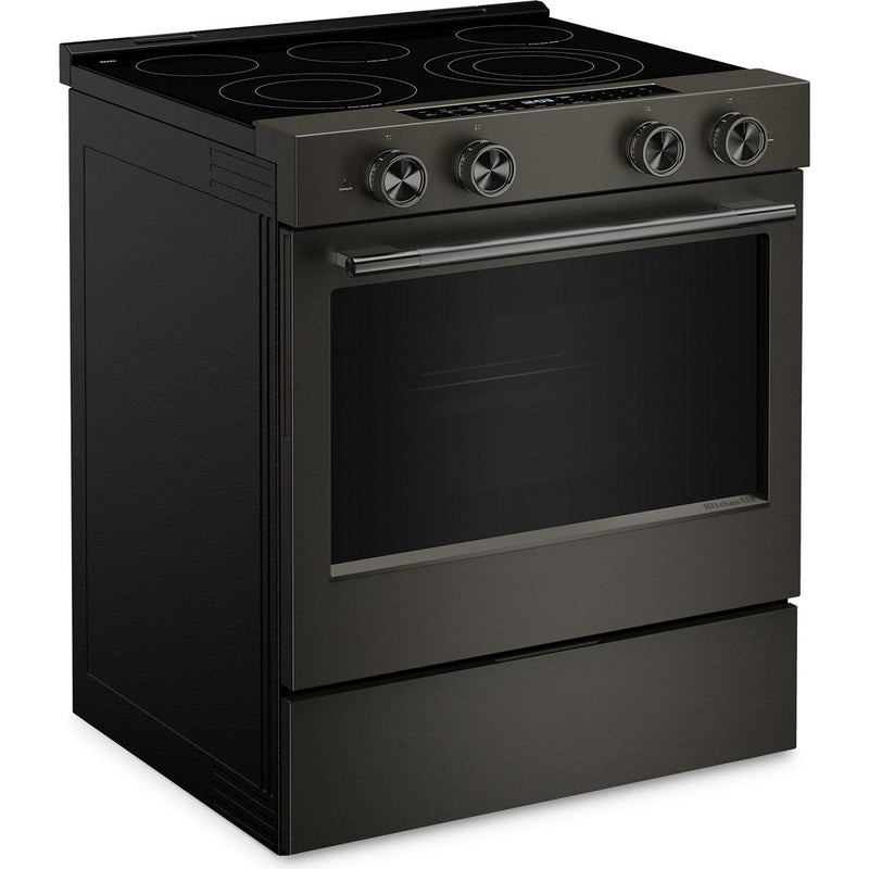  KitchenAid 30-inch Smart Slide-in Gas Range with Convection Cooking Modes and 2-in-1 Burner KSGS530SBE IMAGE 7