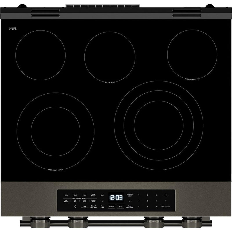  KitchenAid 30-inch Smart Slide-in Gas Range with Convection Cooking Modes and 2-in-1 Burner KSGS530SBE IMAGE 9