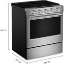  KitchenAid 30-inch Smart Slide-in Gas Range with Convection Cooking Modes and 2-in-1 Burner KSGS530SPS IMAGE 14