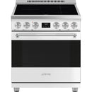  Smeg 30-inch Freestanding Induction Range SPR30UIMMW IMAGE 1