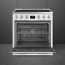  Smeg 30-inch Freestanding Induction Range SPR30UIMMW IMAGE 2