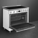  Smeg 36-inch Freestanding Induction Range SPR36UIMMW IMAGE 4