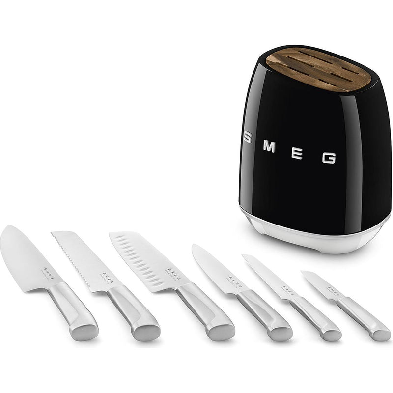  Smeg 7-Piece Knife Set KBSF02BL IMAGE 2