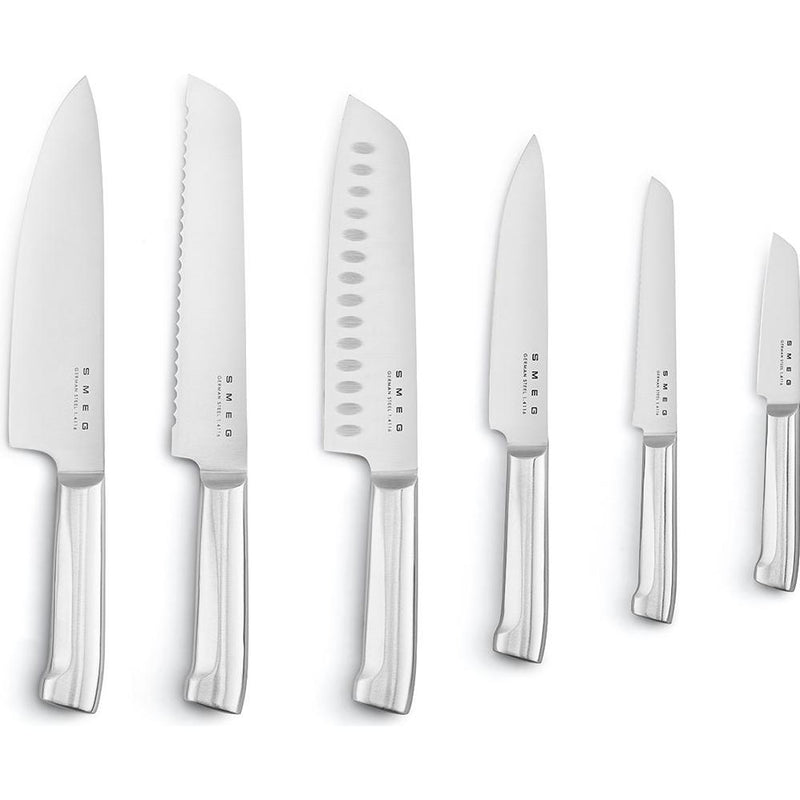  Smeg 7-Piece Knife Set KBSF02CR IMAGE 5