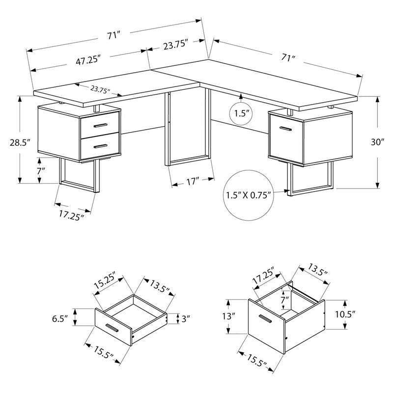  Germain Larivière Office Desks L-Shaped Desks I 7306 IMAGE 4