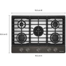  KitchenAid 30-inch Built-in Gas Cooktop with 5 Burners KCGK730SBE IMAGE 3