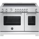  Bertazzoni 48-Inch Freestanding Induction Range with 6 Elements MAS486INMXV IMAGE 1