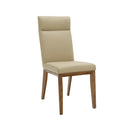  Couleur_Cuir beige/ chêne couleur noyer. -- Germain Larivière Chairs IMAGE 1