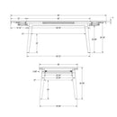  Germain Larivière Dining Tables Rectangle 917542 IMAGE 7