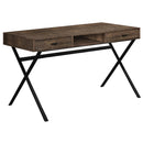  Germain Larivière Computer Desk - Brown Reclaimed Wood/Black I7447 IMAGE 1