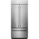  Germain Larivière 36-inch, 20.8 cu.ft. Built-in French 3-Door Refrigerator with Internal Ice Maker KitchenAid KBFN506ESS- Open box- Final sale IMAGE 1