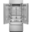  Germain Larivière 36-inch, 20.8 cu.ft. Built-in French 3-Door Refrigerator with Internal Ice Maker KitchenAid KBFN506ESS- Open box- Final sale IMAGE 2