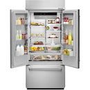  Germain Larivière 36-inch, 20.8 cu.ft. Built-in French 3-Door Refrigerator with Internal Ice Maker KitchenAid KBFN506ESS- Open box- Final sale IMAGE 3