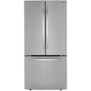  Germain Larivière 33-inch, 25 cu.ft. Freestanding French Door Refrigerator with Interior Ice Maker LG LRFCS2503S- Final sale - Open Box IMAGE 1