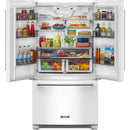  Germain Larivière 36-inch, 20 cu. ft. Counter-Depth French 3-Door Refrigerator with Water Dispenser KitchenAid KRFC136RWH- Final sale- Open box IMAGE 2