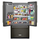  Germain Larivière French 3-Door Refrigerator with External Water and Ice Dispensing System KitchenAid KRFF577KBS-  Final sale - Open box IMAGE 3