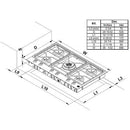  Germain Larivière 36-inch Built-In Gas Cooktop BERTAZZONI PM36500X - Final sale - Floor sample IMAGE 3