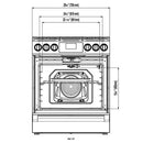  Germain Larivière 30-inch Freestanding Gas Range BLOMBERG BGR30420SS - Final sale - Open box IMAGE 3