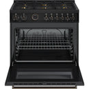  Bertazzoni 36-inch Freestanding Dual-Fuel Range with Air Fry Technology PRO366BCFEPCAT IMAGE 2