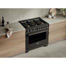  Bertazzoni 36-inch Freestanding Dual-Fuel Range with Air Fry Technology PRO366BCFEPCAT IMAGE 8
