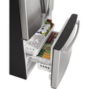  Germain Larivière 33-inch, 18.6 cu. ft. Counter-Depth French-Door Refrigerator GE GWE19JSLSS - Finale sale - Floor sample IMAGE 6