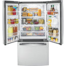  Germain Larivière 33-inch, 18.6 cu. ft. Counter-Depth French-Door Refrigerator GE GWE19JYLFS- Final sale - Floor sample IMAGE 4