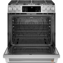  Germain Larivière 30-inch Slide-in Gas Range with Convection Technology CAFE CCGS700P2MS1- Final sale- Floor sample IMAGE 3