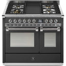  Steel Ascot 40-inch Dual-Fuel Range with 4 Burners and Griddle AQY10SF-4T-AN-C IMAGE 1