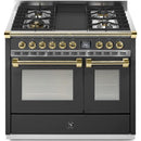  Steel Ascot 40-inch Dual-Fuel Range with 4 Burners and Griddle AQY10SF-4T-AN-O IMAGE 1