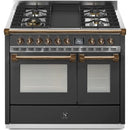  Steel Ascot 40-inch Dual-Fuel Range with 4 Burners and Griddle AQY10SF-4T-AN-B IMAGE 1