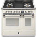  Steel Ascot 40-inch Dual-Fuel Range with 4 Burners and Griddle AQY10SF-4T-NA-C IMAGE 1