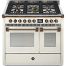  Steel Ascot 40-inch Dual-Fuel Range with 5 Burners AQY10SF-4M-NA-B IMAGE 1