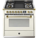  Steel Ascot 36-inch Dual-Fuel Range with 4 Burners and Griddle AQY9S-4T-NA-O IMAGE 1