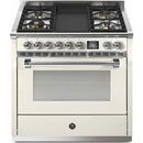  Steel Ascot 36-inch Dual-Fuel Range with 4 Burners and Griddle AQY9S-4T-NA-C IMAGE 1
