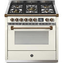  Steel Ascot 36-inch Dual-Fuel Range With 5 Burners AQY9S-4M-NA-B IMAGE 1