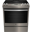  Germain Larivière 30-inch Slide-in Electric Range with Self-cleaning oven and steam clean option GE JCS840EMES- Final sale - Floor sample IMAGE 1