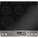  Germain Larivière 30-inch Slide-in Electric Range with Self-cleaning oven and steam clean option GE JCS840EMES- Final sale - Floor sample IMAGE 4