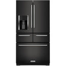  Germain Larivière 36-inch, 25.8 cu. ft. French 5-Door Refrigerator with Ice and Water KITCHENAID KRMF706EBS - Final sale - Floor sample IMAGE 1
