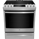  Germain Larivière 30-inch Slide-in Electric Range with True European Convection Technology GE PCS940YMFS -Final sale - Floor sample IMAGE 1
