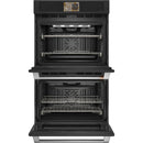  Couleur_Noir --  Café 30 inch, 10.0 cu. ft. Built in Double Wall Oven with True European Convection IMAGE 2