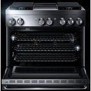  Germain Larivière Noir 36-inch Professional-Style Dual-Fuel Range with Chrome-Infused Griddle JENNAIR JDRP536HM - Final sale - Floor sample IMAGE 2