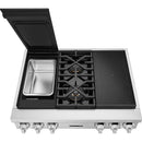  Germain Larivière 36-inch Dual Fuel Built-in Rangetop with Induction Technology SKS SKSRT360SIS- Finale sale - Floor sample IMAGE 2