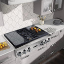  Germain Larivière 36-inch Dual Fuel Built-in Rangetop with Induction Technology SKS SKSRT360SIS- Finale sale - Floor sample IMAGE 3