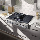  Germain Larivière 36-inch Dual Fuel Built-in Rangetop with Induction Technology SKS SKSRT360SIS- Finale sale - Floor sample IMAGE 6