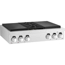  Germain Larivière 36-inch Dual Fuel Built-in Rangetop with Induction Technology SKS SKSRT360SIS- Finale sale - Floor sample IMAGE 9