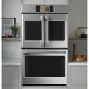  Couleur_Acier inoxydable --  Café 30 inch, 10.0 cu. ft. Built in Double Wall Oven with True European Convection IMAGE 4